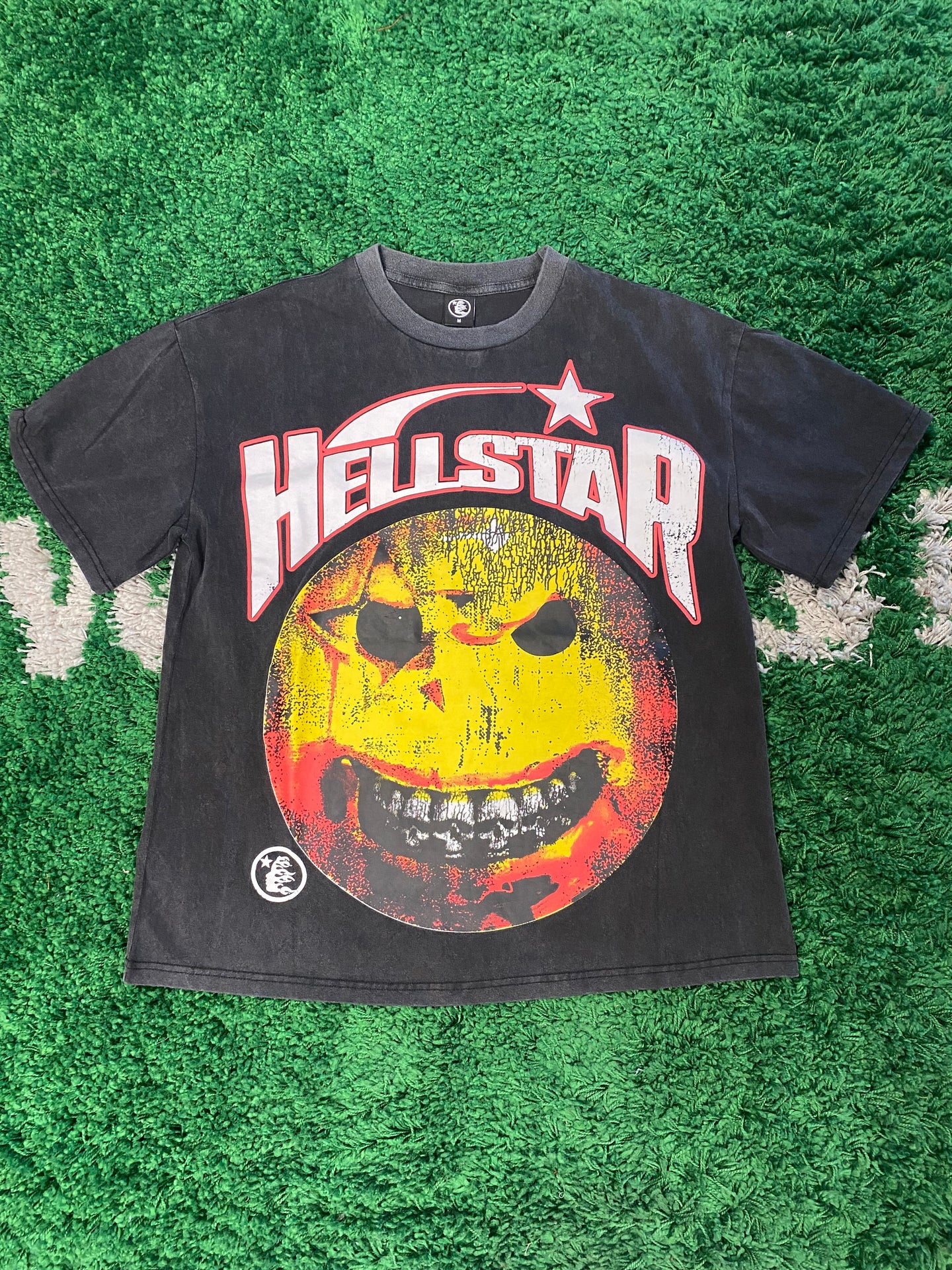 Hellstar ‘Smiley’ Shirt - Black/Yellow/Red