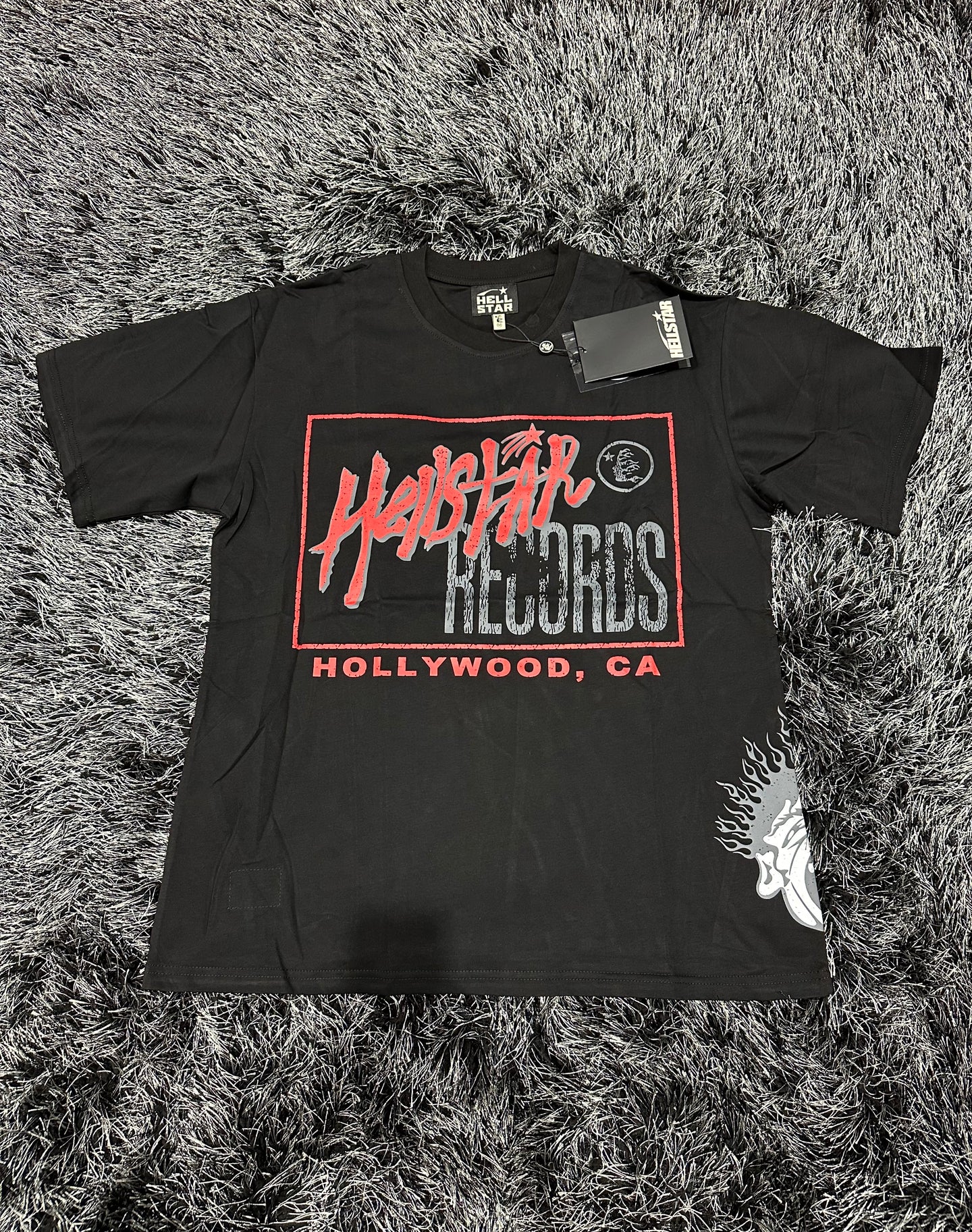Hellstar ‘Records’ Graphic Shirt - Black/Red/Yellow
