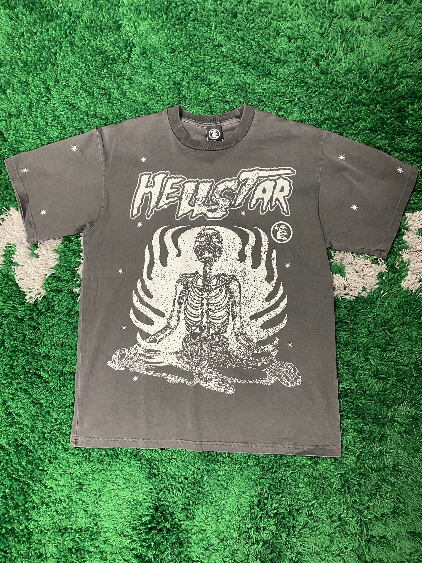 Hellstar ‘Skeleton’ Graphic Shirt - Black/Cream