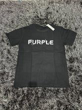 Load image into Gallery viewer, Purple Brand Graphic Logo Shirt - Black/White
